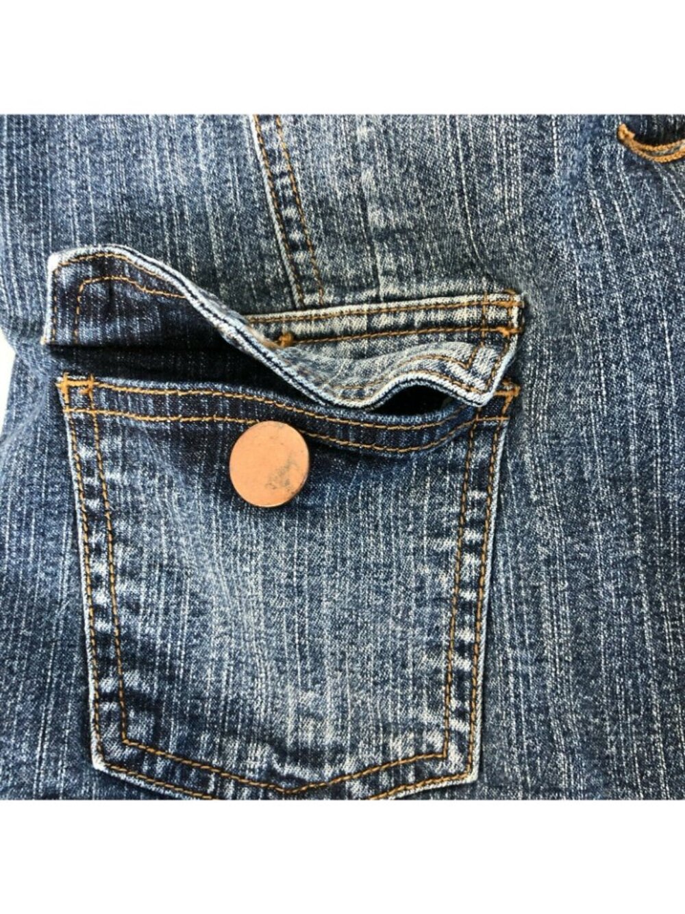 Limited Too Jean Jacket Girls XL Blue Denim Pockets Blazer EUC Princess Seams St - Picture 4 of 6